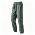 thumbnail image 5 of ctdiral Mens Stretchy Joggers Lightweight Running Sweatpants Elastic Waist Tapered Pants with Pockets Army Green L, 5 of 5