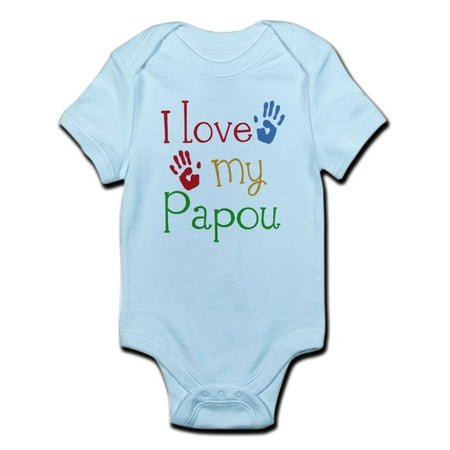 

CafePress - I Love Papou Infant Bodysuit - Baby Light Bodysuit