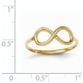 thumbnail image 5 of Avariah Diamonds Solid 14k Yellow Gold Polished Infinity Ring - Ring Size 7.0, 5 of 7