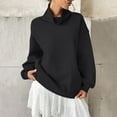thumbnail image 4 of ClodeEU Womens Oversized Sweatshirts ,Long Sleeve Hoodies,Turtleneck Pullover , Tops Fall Fashion Outfits 2025 Clothes Black,Womens Plus S, 4 of 6