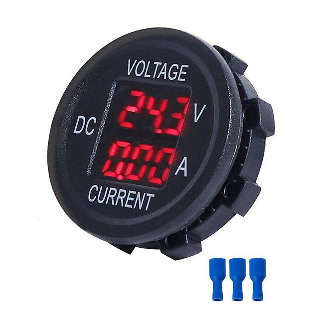 Lcd pantalla digital multímetro voltímetro medidor circuito de corriente probador para coche, negro Feliz Sencillez
