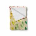 thumbnail image 2 of Flip Flop Soft Flannel Fleece Blanket, Pairs of Beach Sandals Aligned in Graded Rainbow Color Scale Diagonally Arranged, Cozy Plush for Indoor and Outdoor Use, 50" x 60", Multicolor, by Ambesonne, 2 of 6
