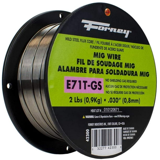 Forney 42300 Flux Core Mig Wire, Mild Steel E71TGS.030Diameter, 2