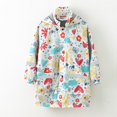 thumbnail image 3 of Chubasquero para niñas de 3 a 8 años, gabardina con capucha y estampado largo, prendas de vestir exteriores para niños y niñas, chubasquero deportivo para exteriores, 2023, 3 of 5