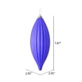thumbnail image 2 of Vickerman 8" Purple Matte Line Finial Ornament, Pack of 4, 2 of 3