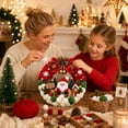 thumbnail image 7 of Ywbawe 25cm DIY Christmas Wreath Craft Kit for Adults Pom Pom Ornament Set for Front Door Xmas Decoration, 1 Set, 7 of 7