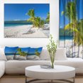 thumbnail image 1 of Beach Coconut Palms in Wind - Seashore Photo Canvas Print, 1 of 3