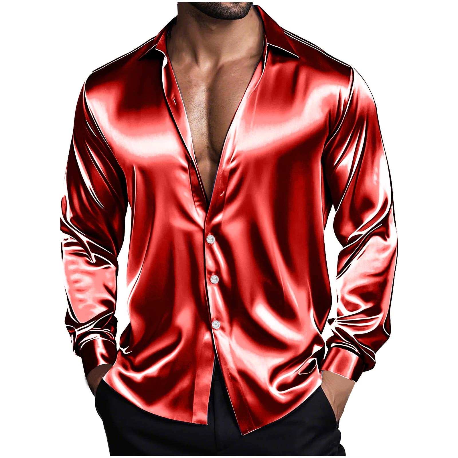 bright crimson shirt mens