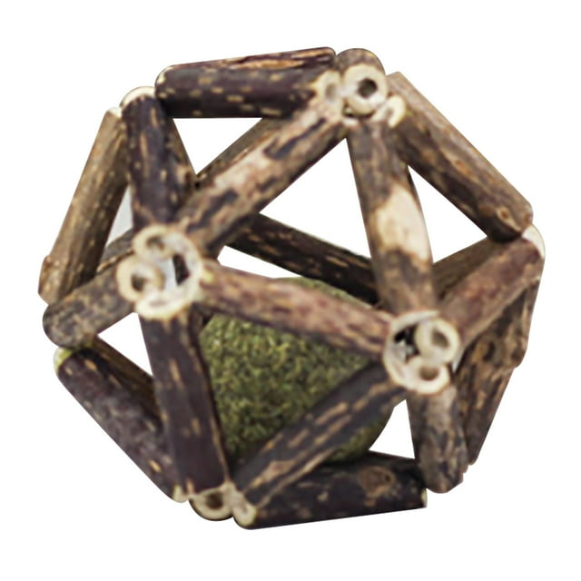 Juguetes para gatos, bola de madera de hierba gatera Silvervine, bola de madera de hierba gatera, bola de hierba gatera para gatos, rendimiento confiable Jadeshay A