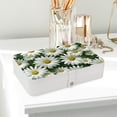 thumbnail image 6 of Daisy Elegant PU Leather Jewelry Box with Removable Compartment and Earring Holder - Decorative Storage Box - Portable, 6 of 6