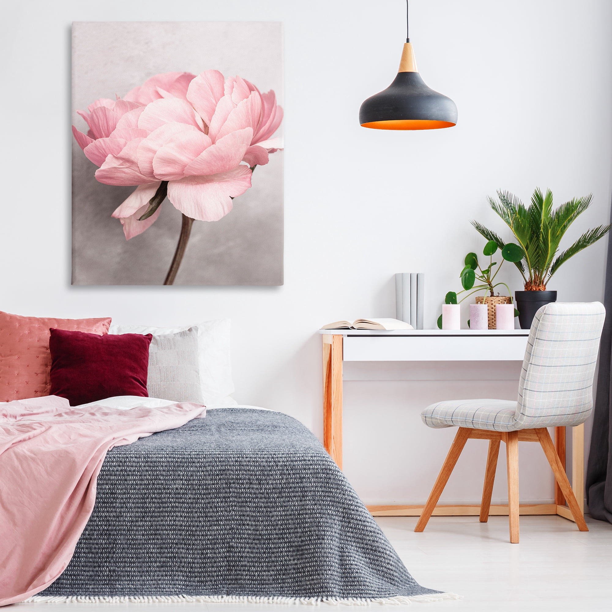 Stupell Industries Blooming Vintage Peony Plants & Flowers Painting Wrapped Canvas Art Print Wall Art, 36 x 48