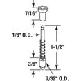 thumbnail image 2 of Screen Plunger Latch, 3/8 in. x 3/4 in., Nylon (6-pack), 2 of 2