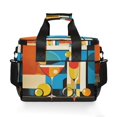 thumbnail image 7 of FORMRS Insulated Cooler Bag 24 Cans Capacity Soft Leakproof Lunch Box with Side Pockets, Modern Cocktails, 7 of 7
