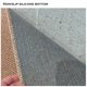 thumbnail image 5 of Felpudo de sisal sintético para interiores | Alfombra antideslizante y lavable para niños y mascotas | Alfombra recortable en gris, marrón y beige | 60 x 40 cm, 5 of 7