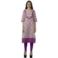 thumbnail image 2 of Moomaya Designer Straight Kurti For Women Printed Indian Tunic Top Long Kurta, 2 of 6