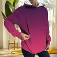 thumbnail image 3 of Wdfiry Women Maternity Nursing Sweatshirt Gradient Color Long Sleeve Pullover Sweatshirt Breastfeeding Hoodie Fall Tops, 3 of 5