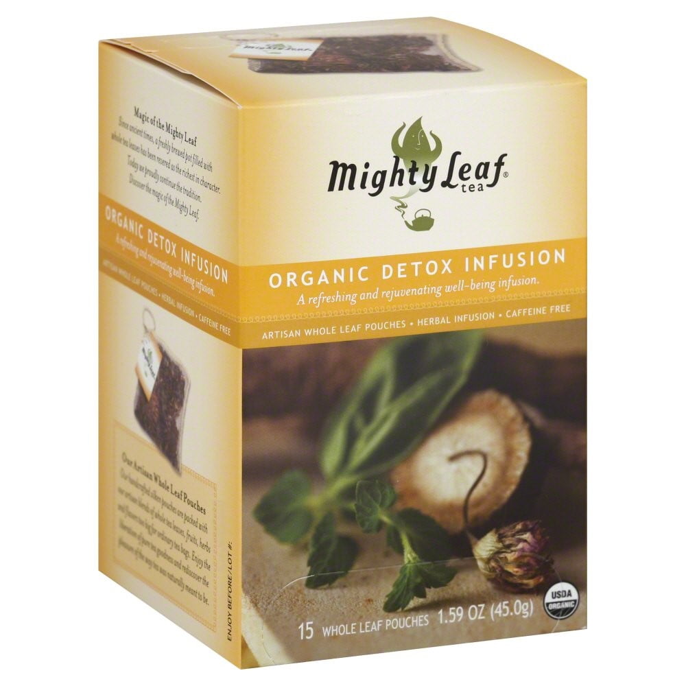 Mighty Leaf Tea Organic Detox Infusion Herbal Tea, 15 Count box, 1.59