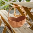 thumbnail image 4 of Cesta tejida decorativa con asa, cesta organizadora para la cosecha de frutas y verduras. S, 4 of 6