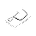 thumbnail image 2 of Minkissy 2Pcs Plated Silver Pasta Machine Fixing Clip Replacement Clamp for Reliable Noodle Maker Use, 2 of 8