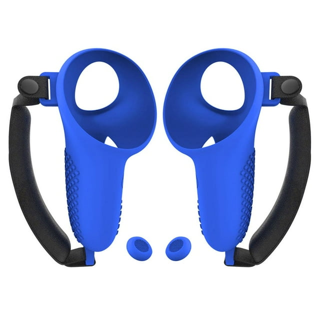 MesaSe 1 Pair Silicone Non-Slip Controller Grips Cover for Meta Quest 3 VR (Black)