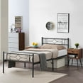 thumbnail image 2 of VECELO 3-piece Bedroom Set, Twin Size Metal Bed Frame and Nightstands, 2 of 8