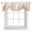 Orange, variant on Wildflower Leaf Tie Up Valance Curtains for Windows, Kitchen Curtains Window Shades, Brown Floral Botanical White Watercolor Light Filtering Roman Curtain Valances for Bedroom/Bathroom/Cafe 42"x12"