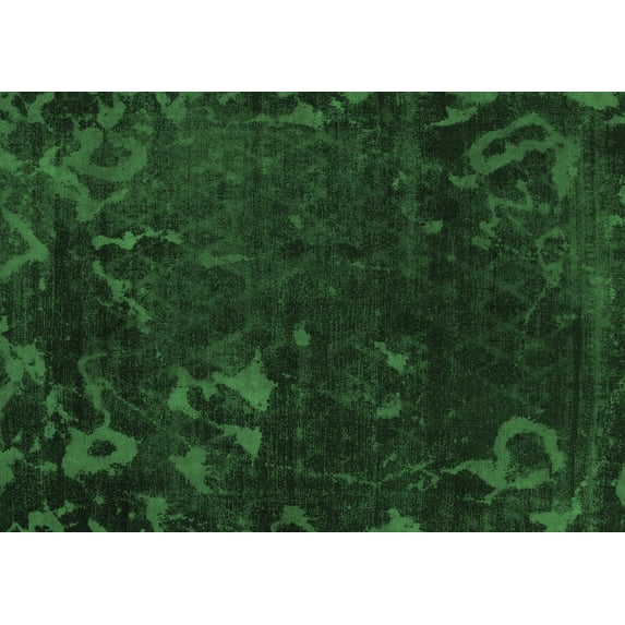 Ahgly Company Indoor Rectangle Persian Emerald Green Bohemian Area Rugs, 2' x 5'