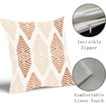 thumbnail image 5 of Burnt Orange Outdoor Pillow Covers 18x18 Inch Boho Bohemian Geometric Decorative Throw Pillow Covers Boho Pillowcases Cotton Linen Cushion Covers for Couch Sofa Bed Home Decor (Pack of 2), 5 of 6