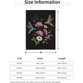 thumbnail image 2 of Floral Throw Blankets All Season Ultra Soft Warm Humming Bird And Flowers, 2 of 9