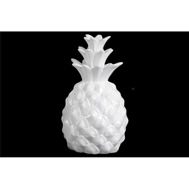 Benzara BM134143 Exquise Figurine d'Ananas&44; Blanc