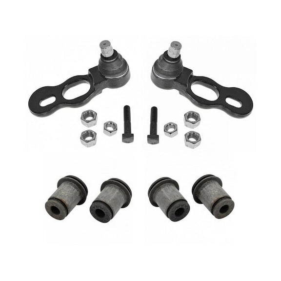 Front Ball Joint and Control Arm Bushing Kit 4 Piece - Compatible with 1995 - 2002 Mercury Grand Marquis 1996 1997 1998 1999 2000 2001