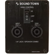 Sound Town 4 x 10“ 800W Bass Cabinet w/Horn, 8-ohm, 50oz Magnet, 3” Voice Coil, Birch Plywood, Orange Tolex (BGC410OR)
