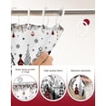 thumbnail image 6 of Merry Christmas Shower Curtain Red Buffalo Plaid Christmas Tree Shower Curtain Xmas Pine Forest Farmhouse Xmas Bath Decor, 6 of 6