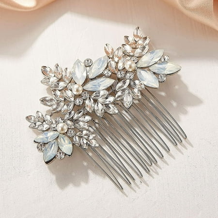 Opal Crystal Hair Comb Bridal Hair Pieces Vintage Bridal Hair Clips Wedding Hair Accessories | Walmart Canada Opal Crystal Hair Comb Bridal Hair Pieces Vintage Bridal Hair Clips Wedding Hair Accessories | Walmart Canada