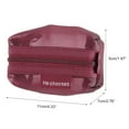 thumbnail image 2 of Unique Bargains 1 Pc Lightweight Square Mesh Makeup Bag for Business Travel Nylon Red, 2 of 6