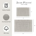 thumbnail image 4 of Jean Pierre Cotton Stonewash Racetrack 2-Piece Bath Rug Set, Taupe Gray, 4 of 6