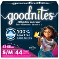 thumbnail image 1 of Sous-vêtements de nuit Goodnites pour filles, P/M (20 à 31 kg, [43 à 68 lb]), 99 sous-vêtements, 1 of 9