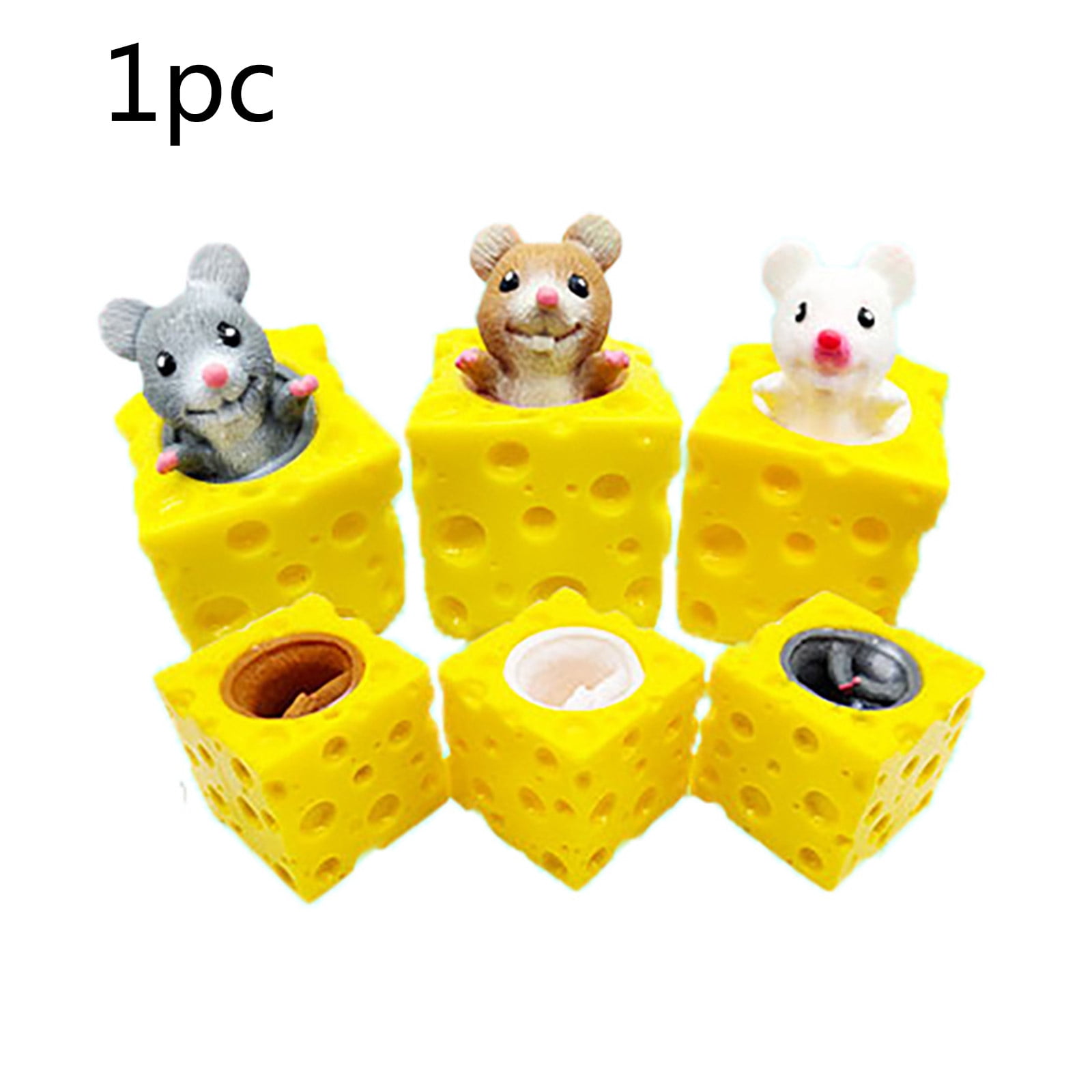 Marmot Cheese Block Toy Relieve Pressure Cheese Mouse