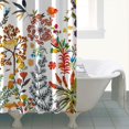 thumbnail image 4 of Waterproof Beautiful Colorful Floral Shower Curtain 72x72 Inch Boho Style Polyester Unique Shower Curtain for Bathroom Hotel Home Decor with 12 Plastic Hooks, 4 of 5