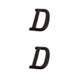thumbnail image 2 of Bewildely Placa de número de casa de Metal duradera y resistente al óxido, decoración de puerta, decoración de puerta impecable B17--D B17--D 2Conjunto, 2 of 6