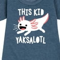 thumbnail image 3 of Instant Message - This Kid Yaksalotl - Toddler And Youth Girls Fleece Dress, 3 of 6