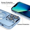 thumbnail image 2 of Luxury Wireless Charge Magsafe Phone Case For iPhone 16 15 14 13 12 11 Pro Max Transparent Magnetic Electroplate Bumper Cover, 2 of 5