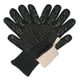 thumbnail image 1 of Guantes para barbacoa, resistentes al calor, para asar, de silicona, para horno, para cocinar y hornear, color negro, 1 of 10