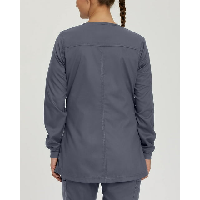 Landau ProFlex Veste d'Uniforme Médicale pour Femmes, Coupe Moderne Ajustée, Extensible, à Boutons-Pression à l'Avant