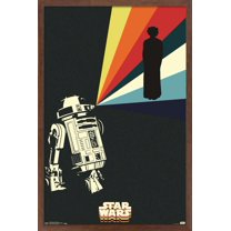 Star Wars: Saga - R2D2 Projection Wall Poster, 22.375" x 34", Framed