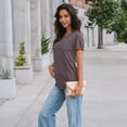 thumbnail image 3 of SUNBS Blouses for Women Short Sleeve Lace Tops Dressy Casual Tees, Sizes S-2XL, 3 of 8