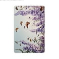 thumbnail image 2 of JML Non-Slip MicrofiberFabric & Rubber Doormat - Soft Entryway Rug for Home/Office (24"x36") - Easy Clean Door Mat for Indoor/Outdoor Use, Lavender And Butterflies, 2 of 6