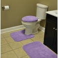 thumbnail image 5 of Garland Rug Cabernet 3 Piece Washable Nylon Bathroom Rug Set Purple, 5 of 5