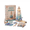D#037, variant on DIY Lighted Sea Glass Lighthouse Kit for Adults, Beach‑Inspired Hand‑Build Craft Set, Warm Glow Tabletop Ornament for Living Room, Bedroom & Coastal Themed Home Accent E
