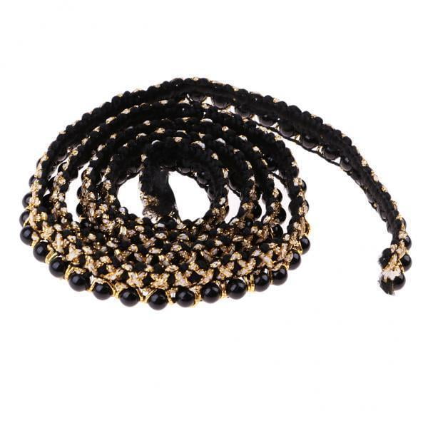 Conjunto de 4 rollos de Encaje con Pedrería de 1 Yarda de 15 Mm para Embellecer Prendas Suministros para Creaciones Artesanales DIY 4 piezas